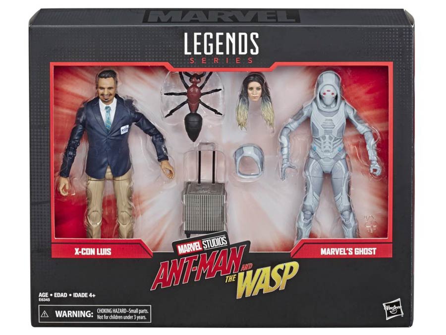 Marvel Comics 80th Anniversary Marvel Legends 6-Inch Action Figure Two Pack - Ghost And Luis (Ant-Man And The Wasp)