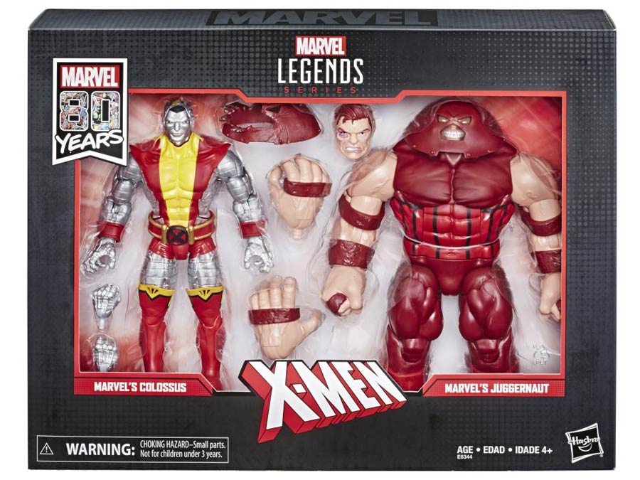 Marvel Comics 80th Anniversary Marvel Legends 6-Inch Action Figure Two Pack - Colossus And Juggernaut