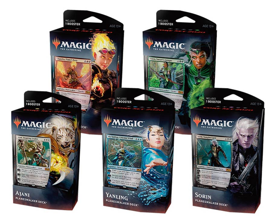 Magic The Gathering Core Set 2020 Planeswalker Deck Display Of 10 Decks
