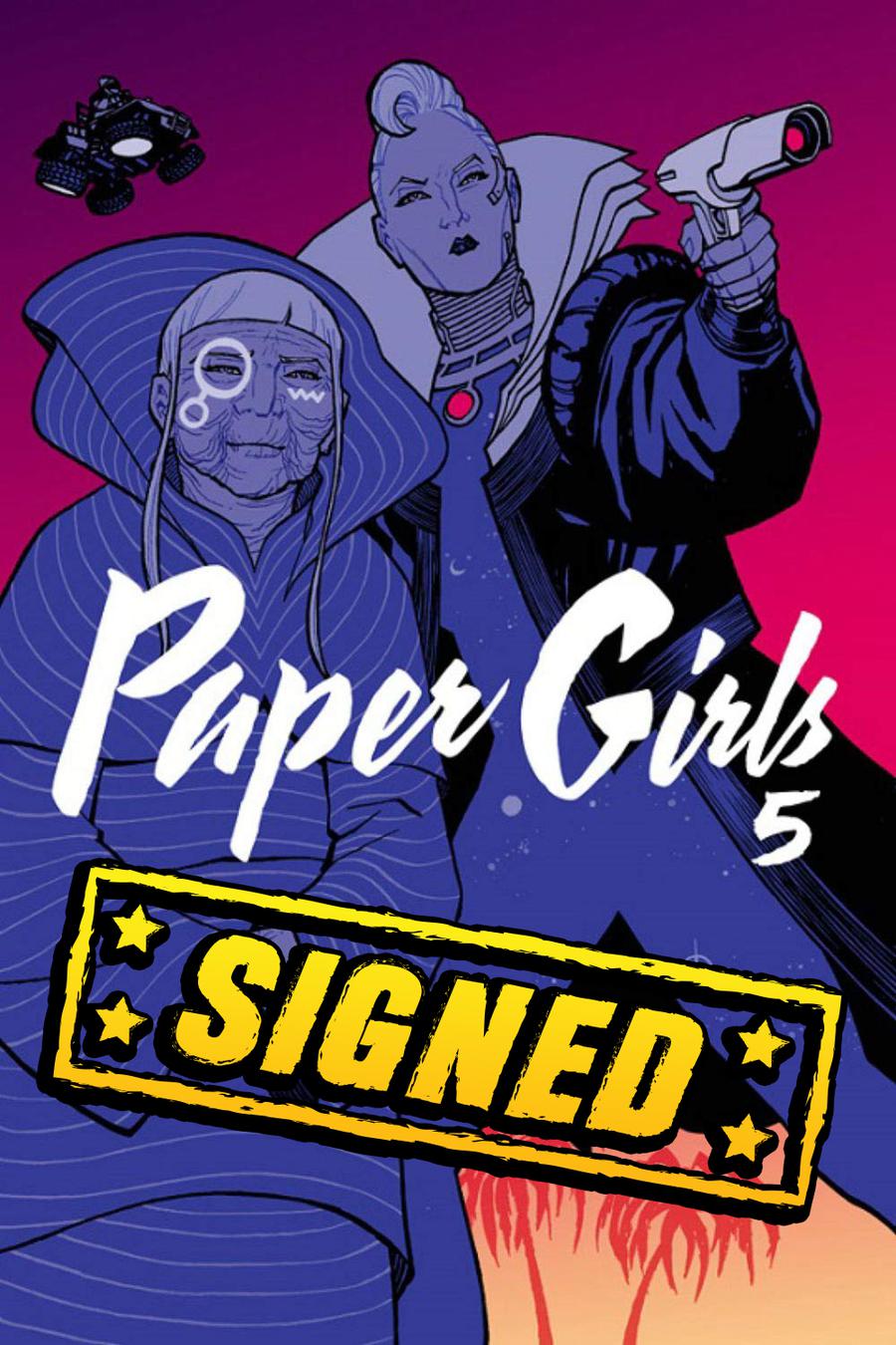 Paper Girls Vol 5 TP Signed By Brian K Vaughan & Cliff Chiang