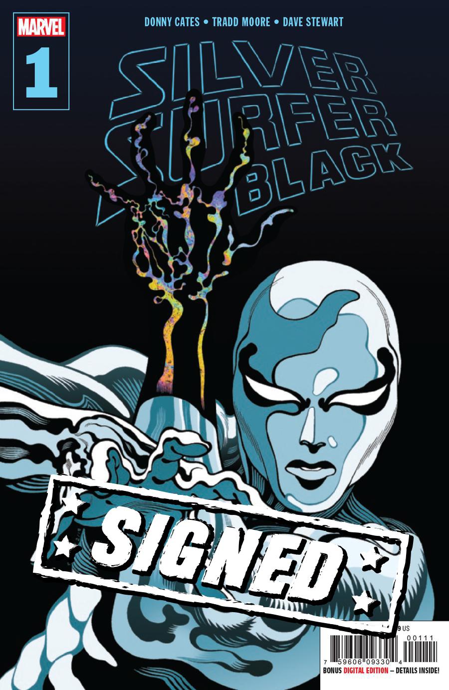 Silver Surfer Black #1 Cover M 1st Ptg Regular Tradd Moore Cover Signed By Donny Cates