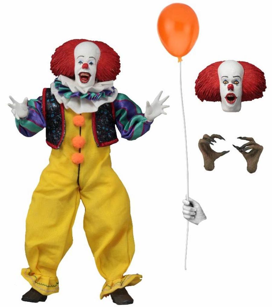 IT 1990 Pennywise Clothed 8-inch Action Figure