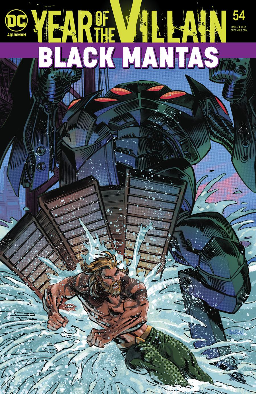 Aquaman Vol 6 #54 Cover A Regular Dan Panosian Acetate Cover (Year Of The Villain Hostile Takeover Tie-In)