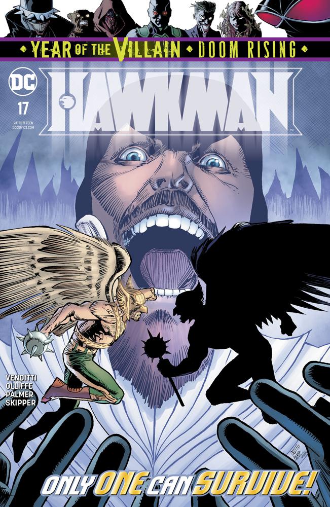 Hawkman Vol 5 #17 Cover A Regular Pat Olliffe & Tom Palmer Cover (Year Of The Villain Doom Rising Tie-In)