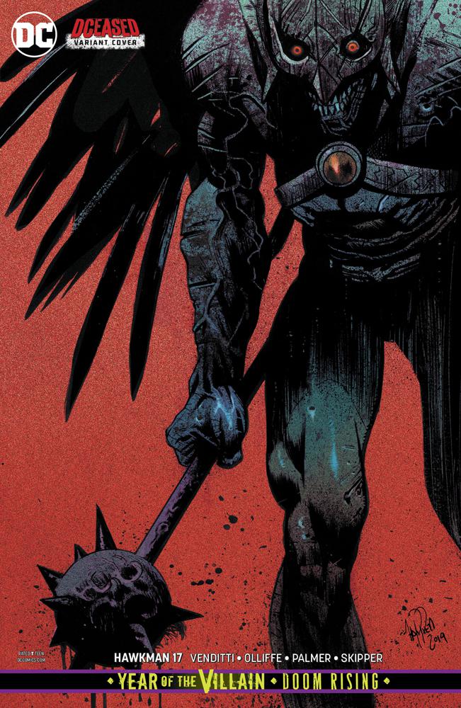 Hawkman Vol 5 #17 Cover B Variant James Harren DCeased Cover (Year Of The Villain Doom Rising Tie-In)