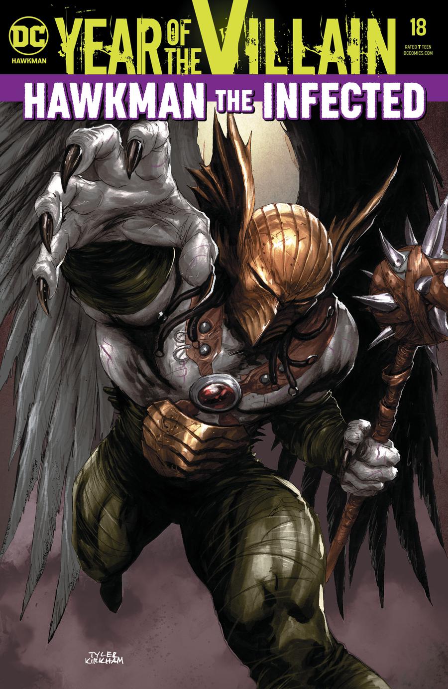 Hawkman Vol 5 #18 Cover A Regular Tyler Kirkham Acetate Cover (Year Of The Villain Hostile Takeover Tie-In)
