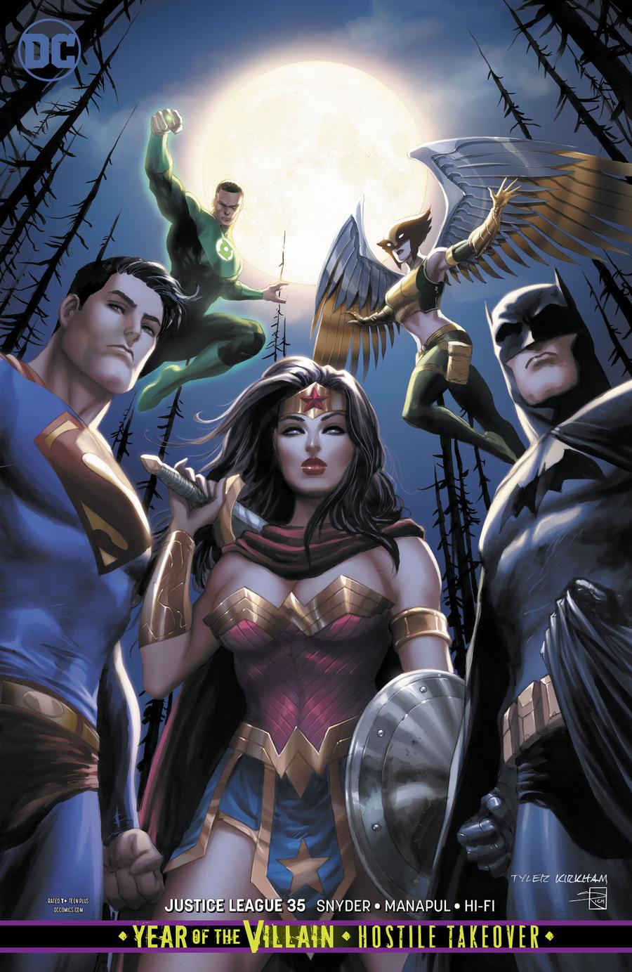 Justice League Vol 4 #35 Cover B Variant Tyler Kirkham Cover (Year Of The Villain Hostile Takeover Tie-In)