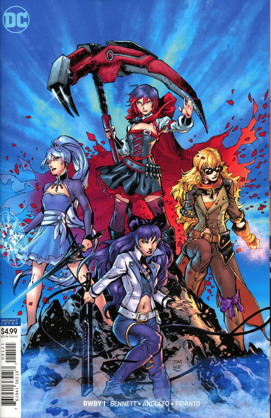 RWBY #1 Cover B Variant Jim Lee Card Stock Cover