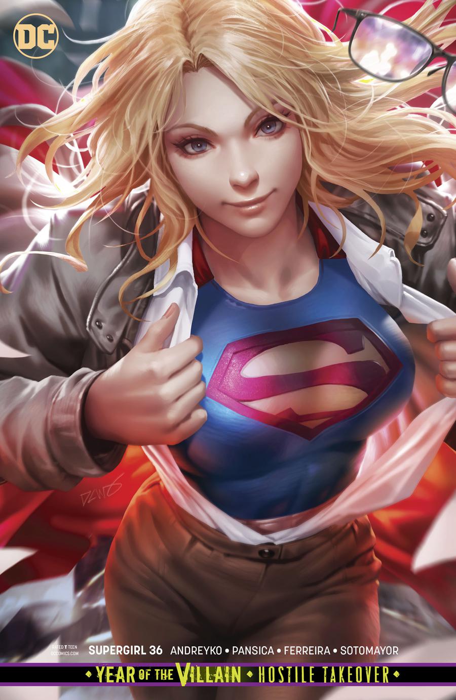 Supergirl Vol 7 #36 Cover B Variant Derrick Chew Card Stock Cover (Year Of The Villain Hostile Takeover Tie-In)