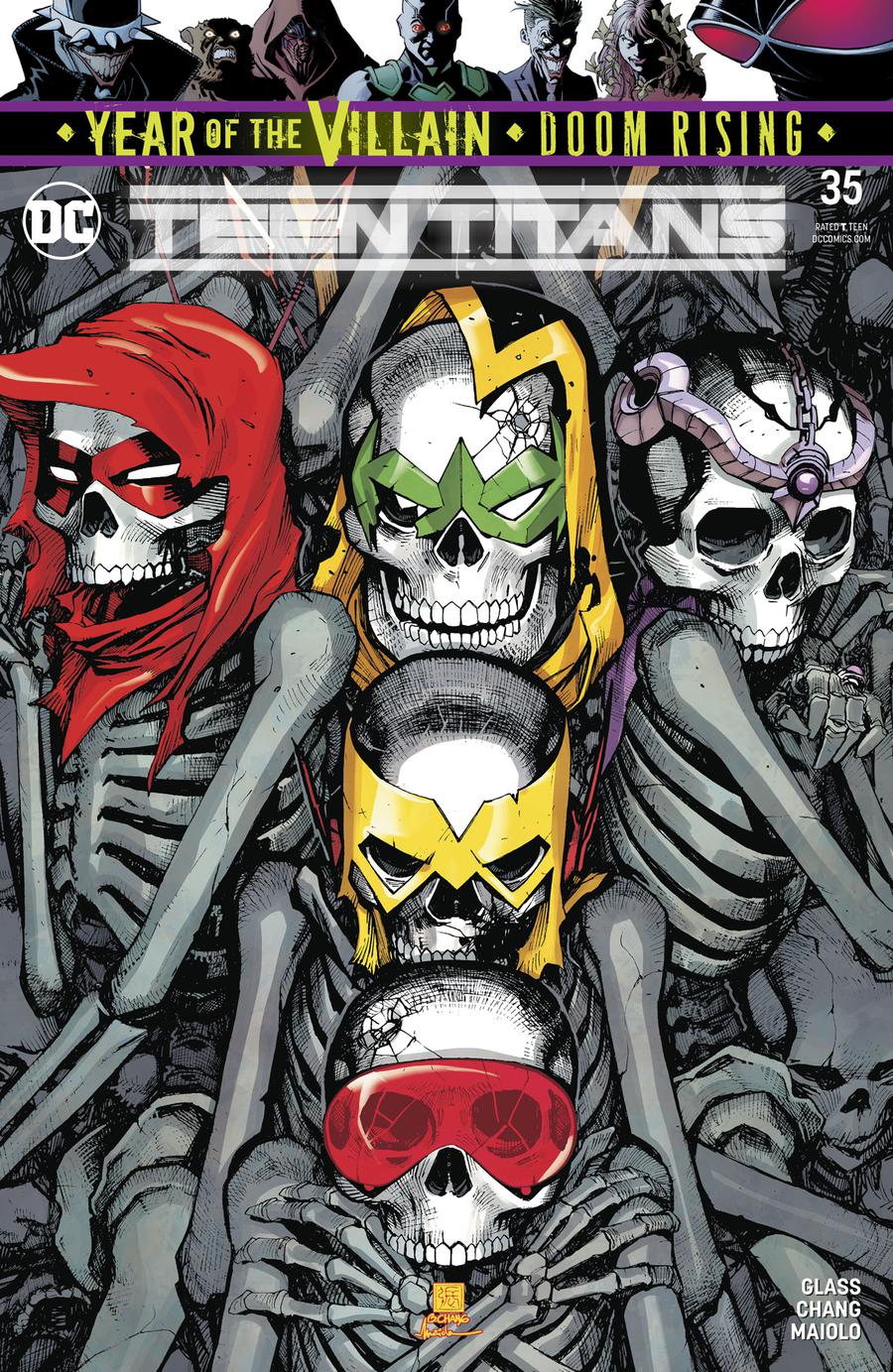 Teen Titans Vol 6 #35 Cover A Regular Bernard Chang Cover (Year Of The Villain Doom Rising Tie-In)