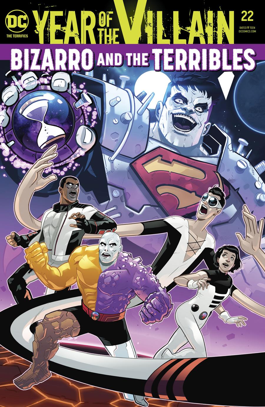 Terrifics #22 Cover A Regular Stephen Byrne Acetate Cover (Year Of The Villain Hostile Takeover Tie-In)