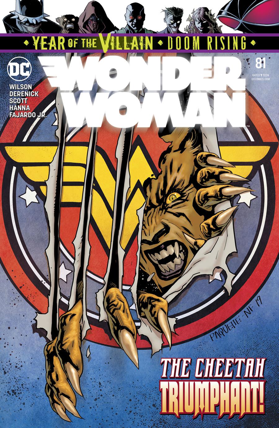 Wonder Woman Vol 5 #81 Cover A Regular Yanick Paquette Cover (Year Of The Villain Doom Rising Tie-In)