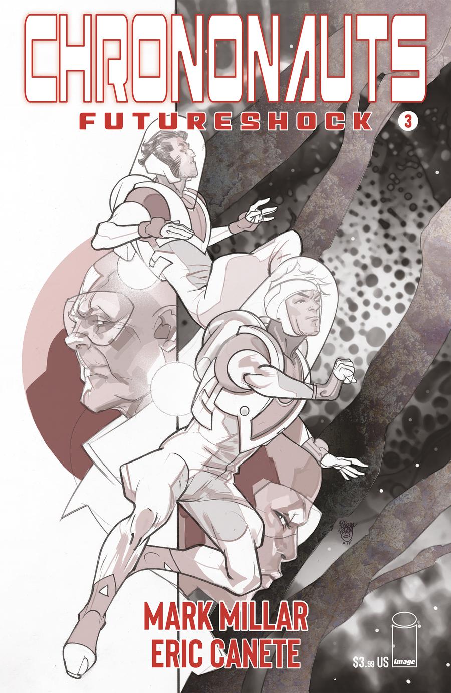 Chrononauts Futureshock #3 Cover B Variant Pasqual Ferry Black & White Cover