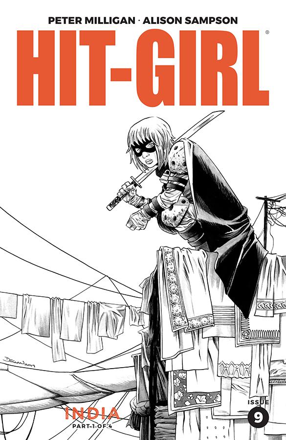 Hit-Girl Vol 2 Season 2 #9 Cover B Variant Declan Shalvey Sketch Cover