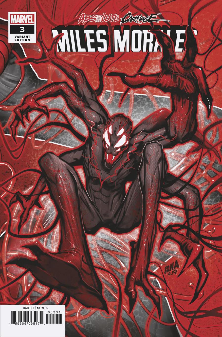 Absolute Carnage Miles Morales #3 Cover B Variant David Nakayama Connecting Cover