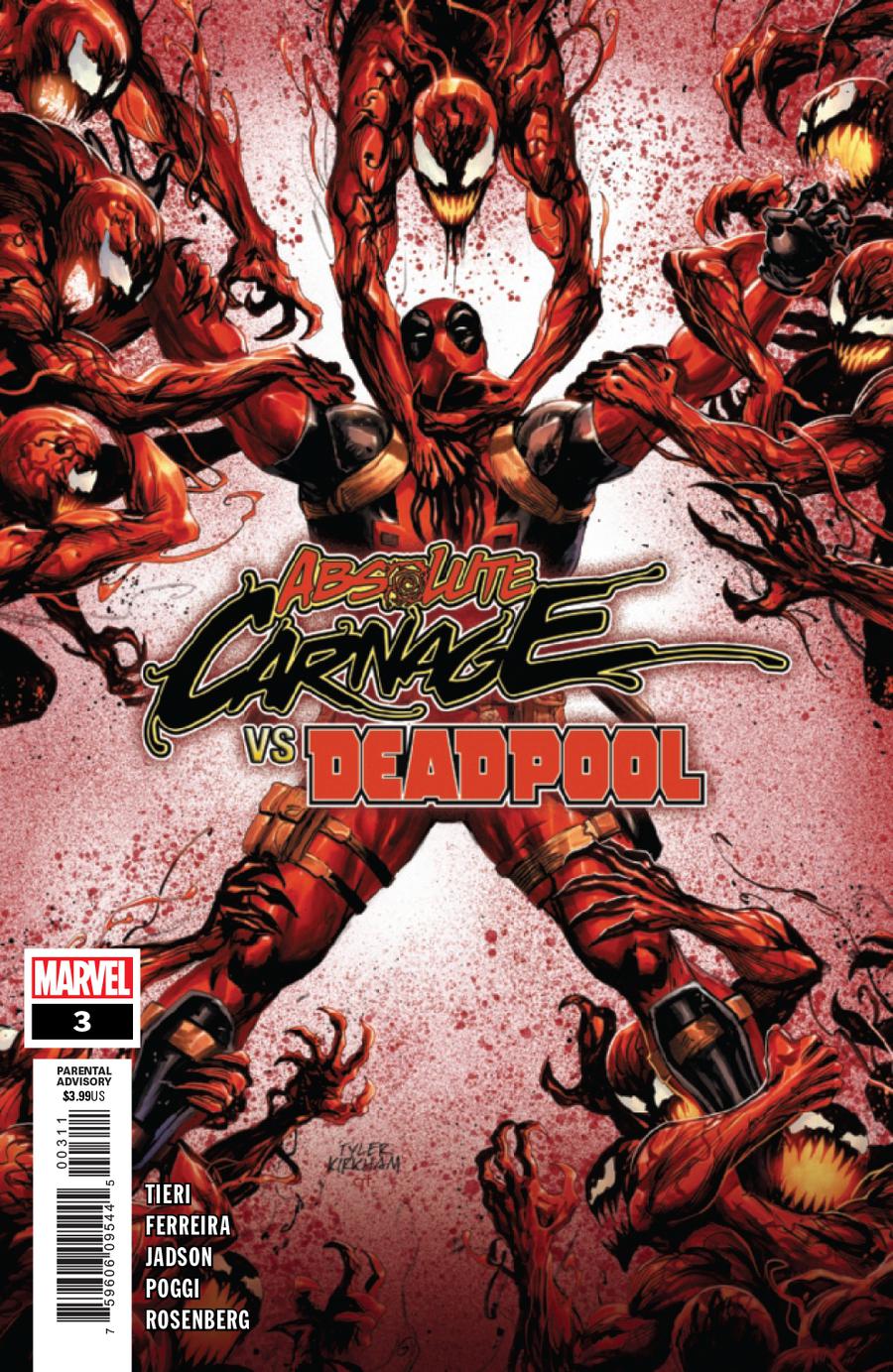Absolute Carnage vs Deadpool #3 Cover A Regular Tyler Kirkham Cover