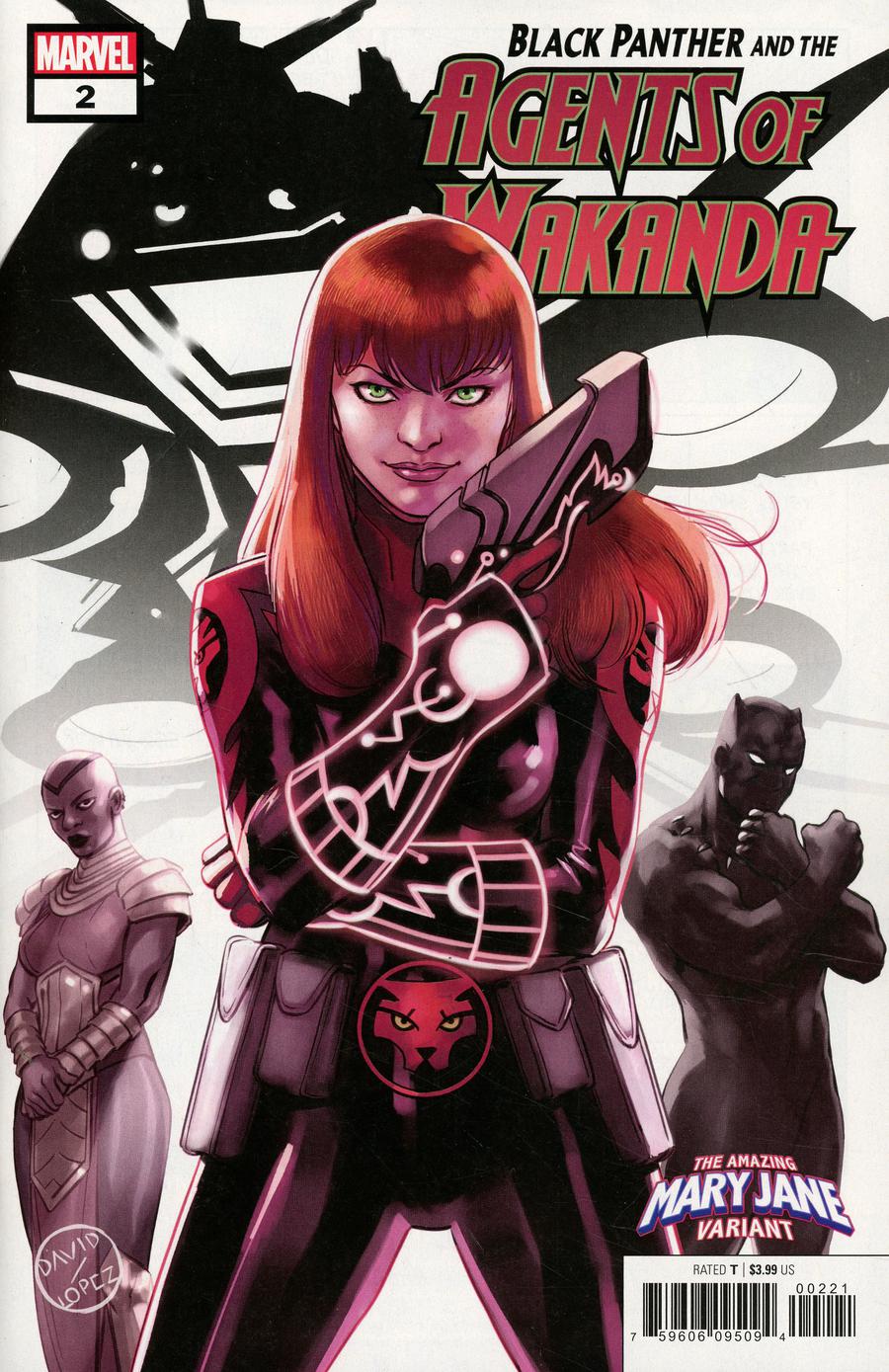 Black Panther And The Agents Of Wakanda #2 Cover B Variant David Lopez Mary Jane Cover