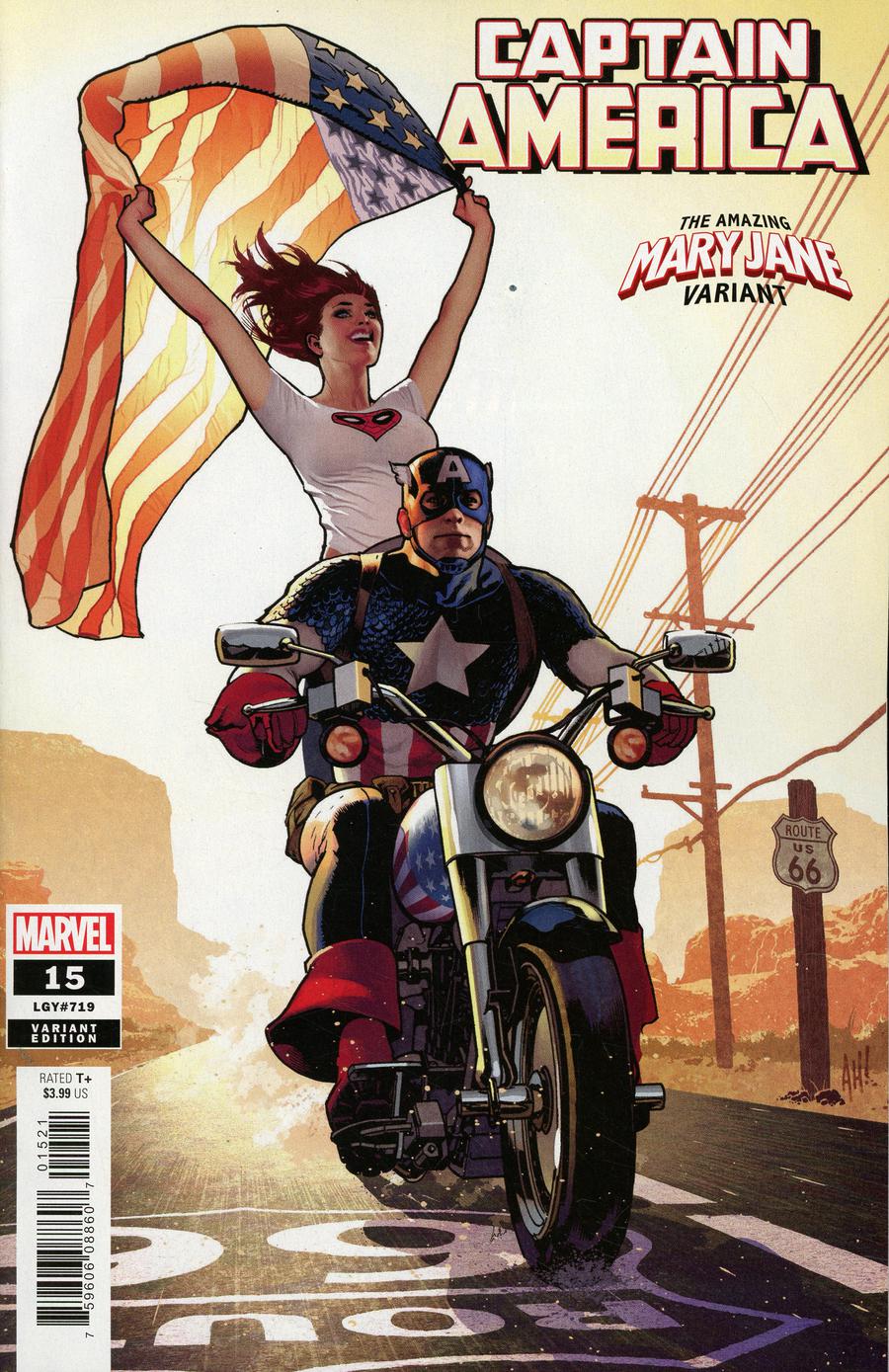 Captain America Vol 9 #15 Cover B Variant Adam Hughes Mary Jane Cover