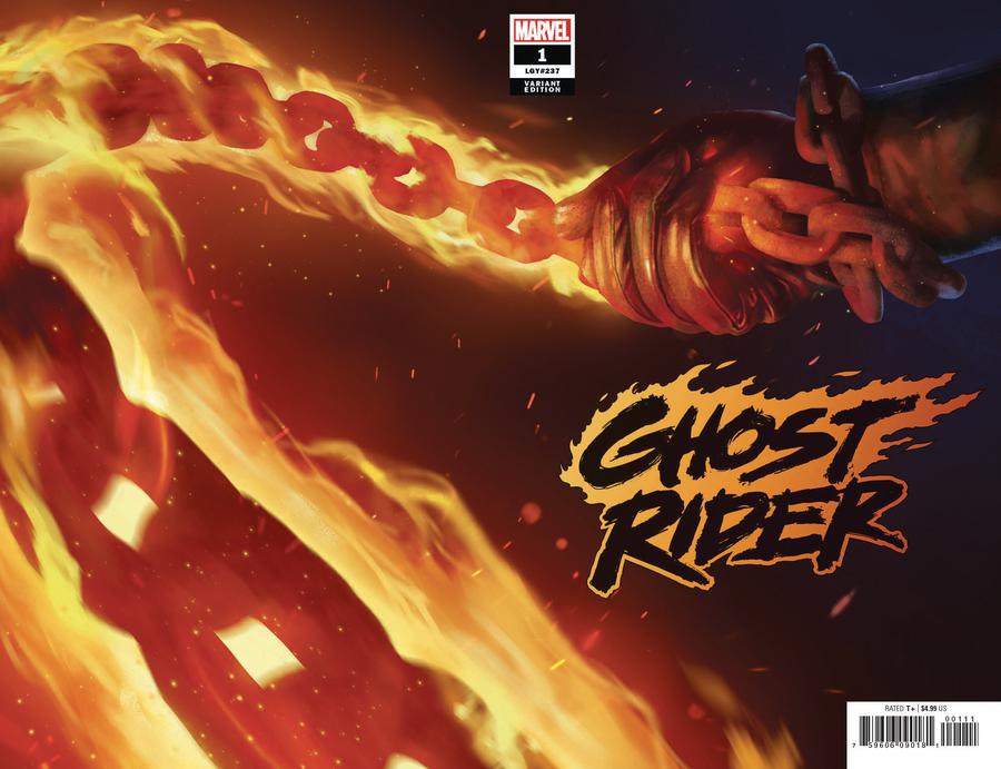 Ghost Rider Vol 8 #1 Cover B Variant Rahzzah Teaser Wraparound Cover