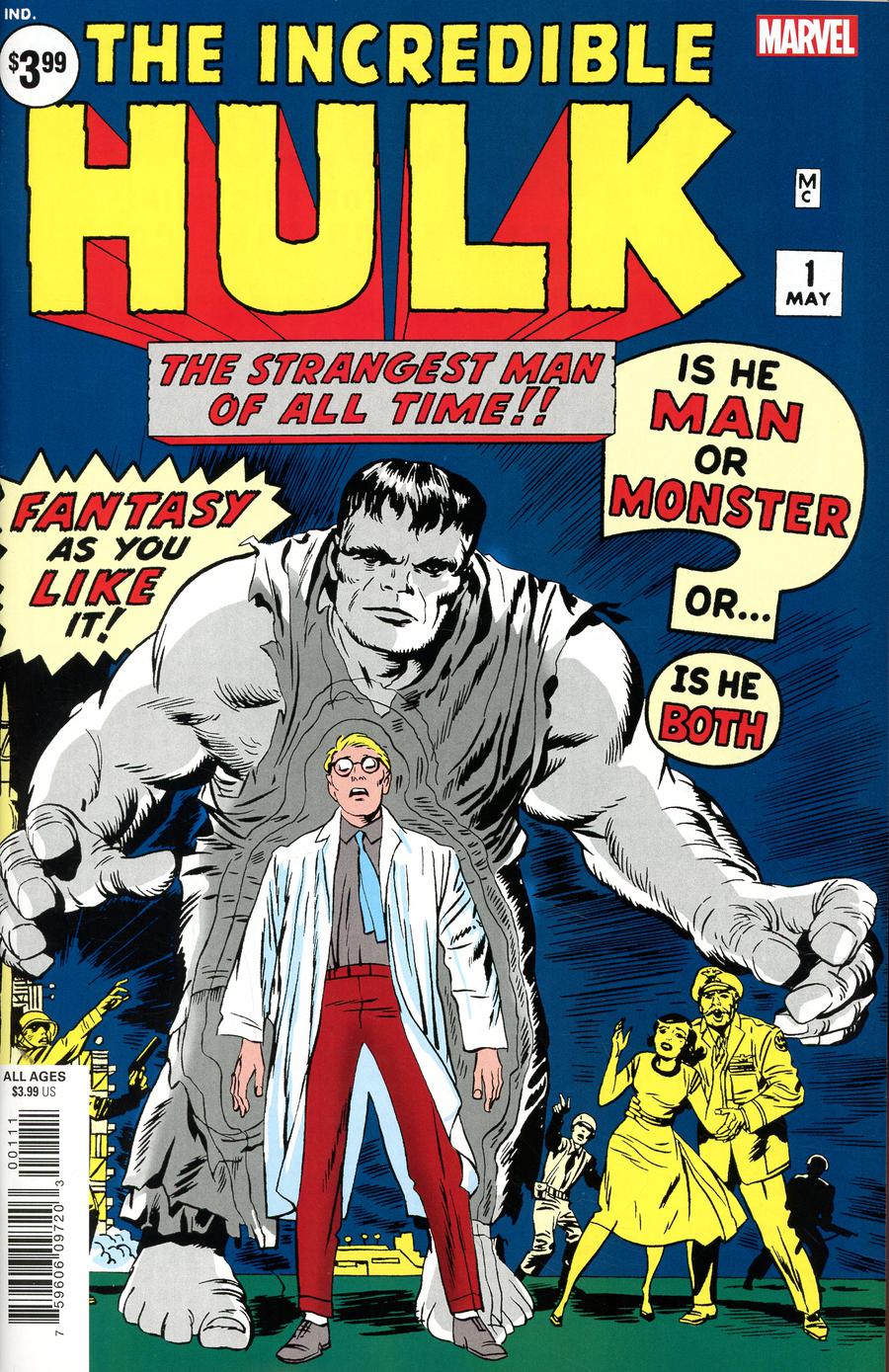 Incredible Hulk #1 Cover E Facsimile Edition