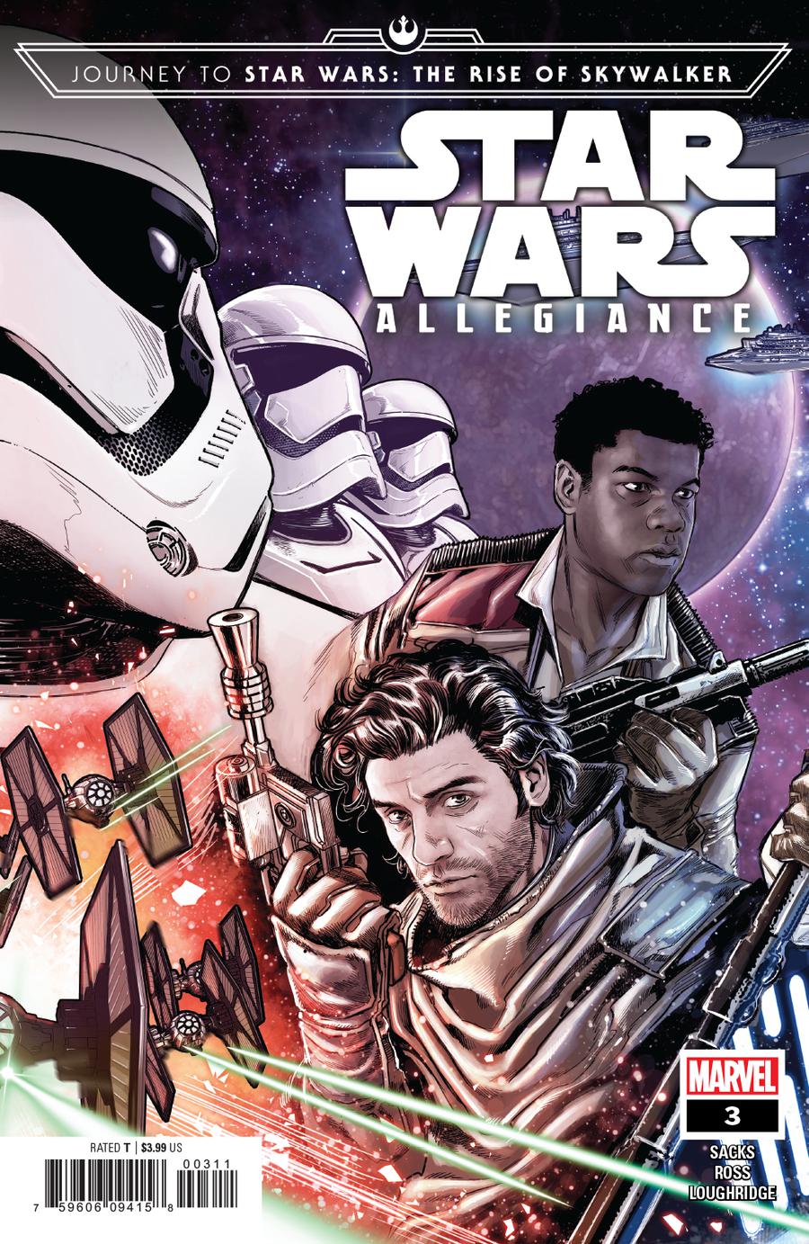 Journey To Star Wars The Rise Of Skywalker Allegiance #3 Cover A Regular Marco Checchetto Connecting Cover
