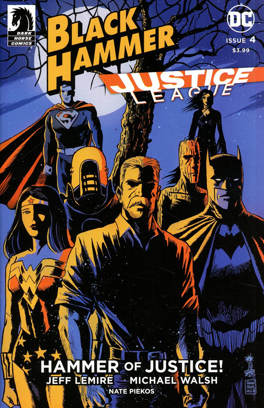 Black Hammer Justice League Hammer Of Justice #4 Cover C Variant Francesco Francavilla Cover