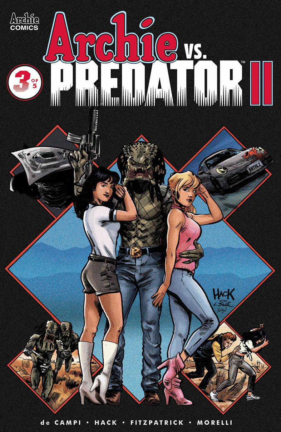 Archie vs Predator II #3 Cover A Regular Robert Hack & Kelly Fitzpatrick Cover