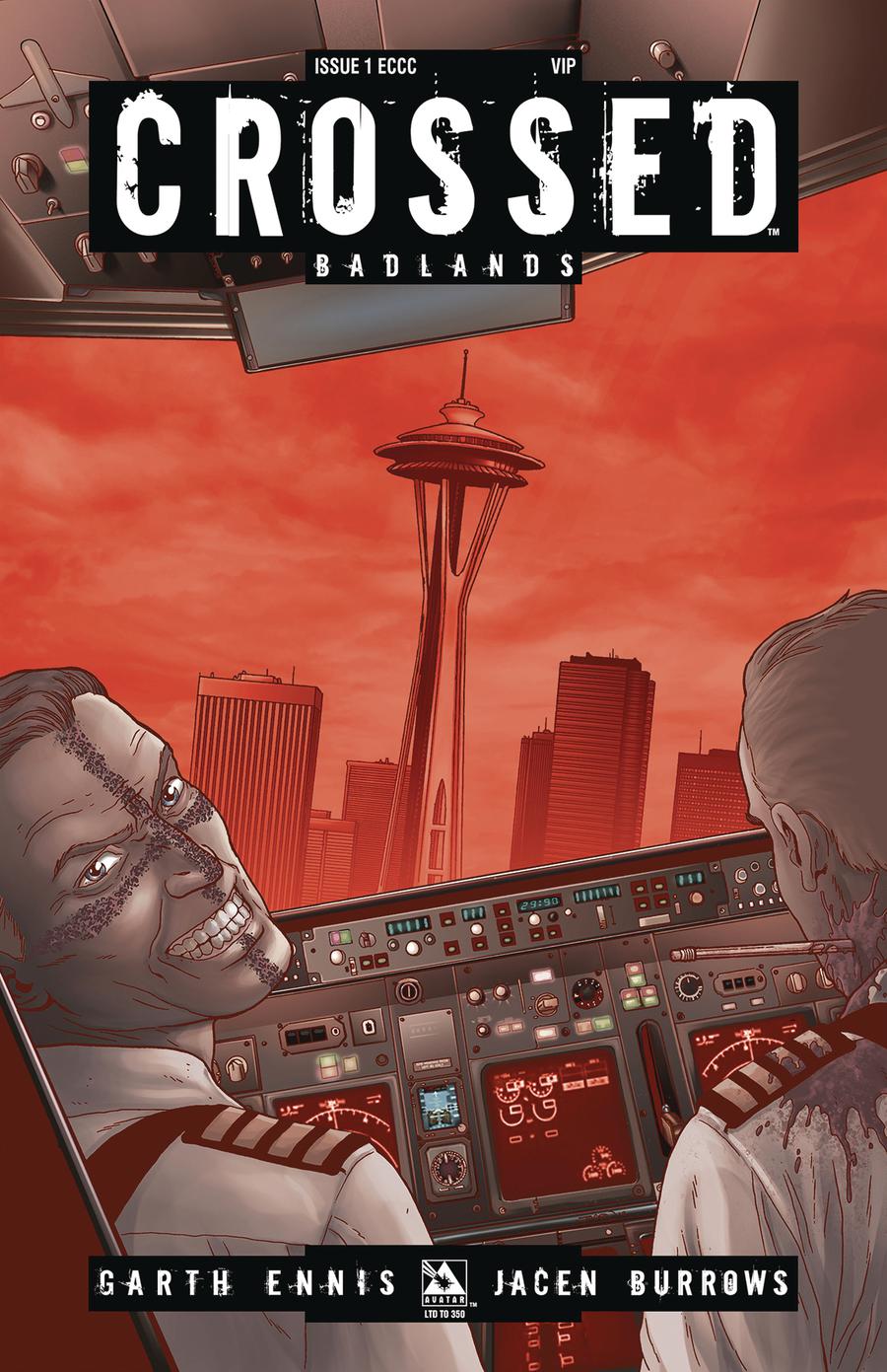 Crossed Badlands #1 Cover N Emerald City VIP Cover