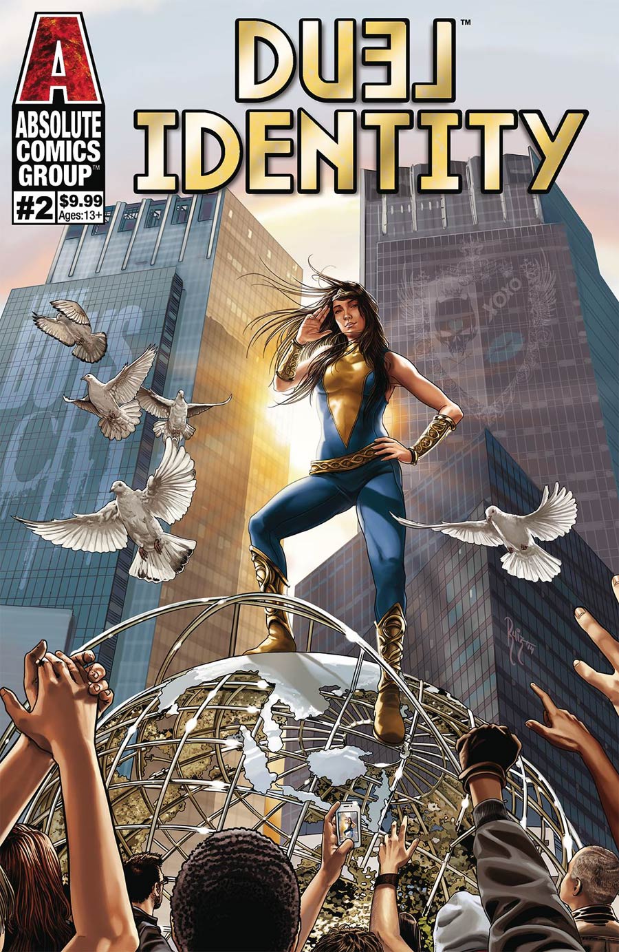 Duel Identity #2 Cover B Variant Ruiz Burgos Gold Holographic Foil Cover