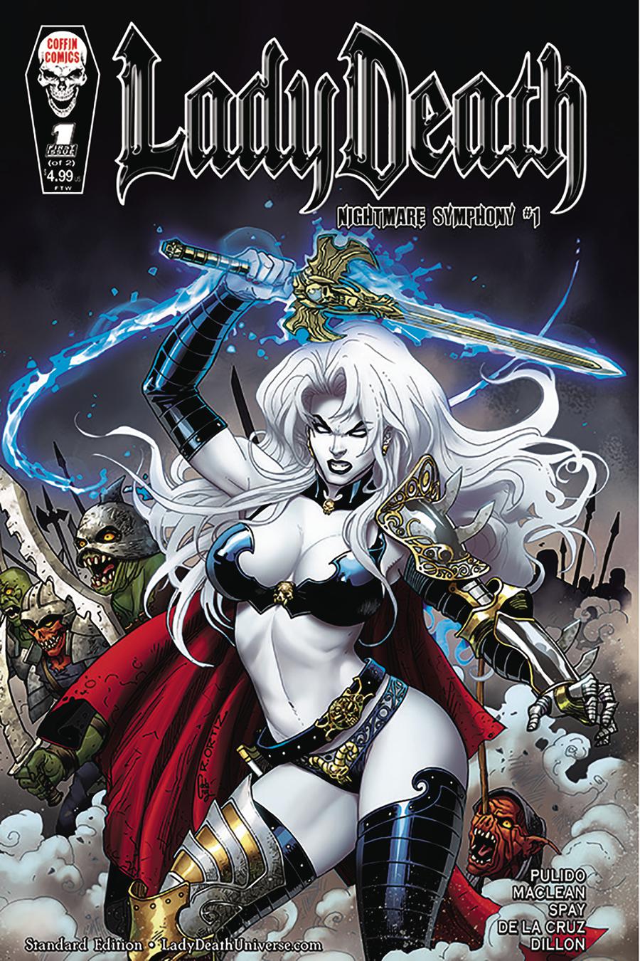 Lady Death Nightmare Symphony #1 Cover A Regular Richard Ortiz Cover