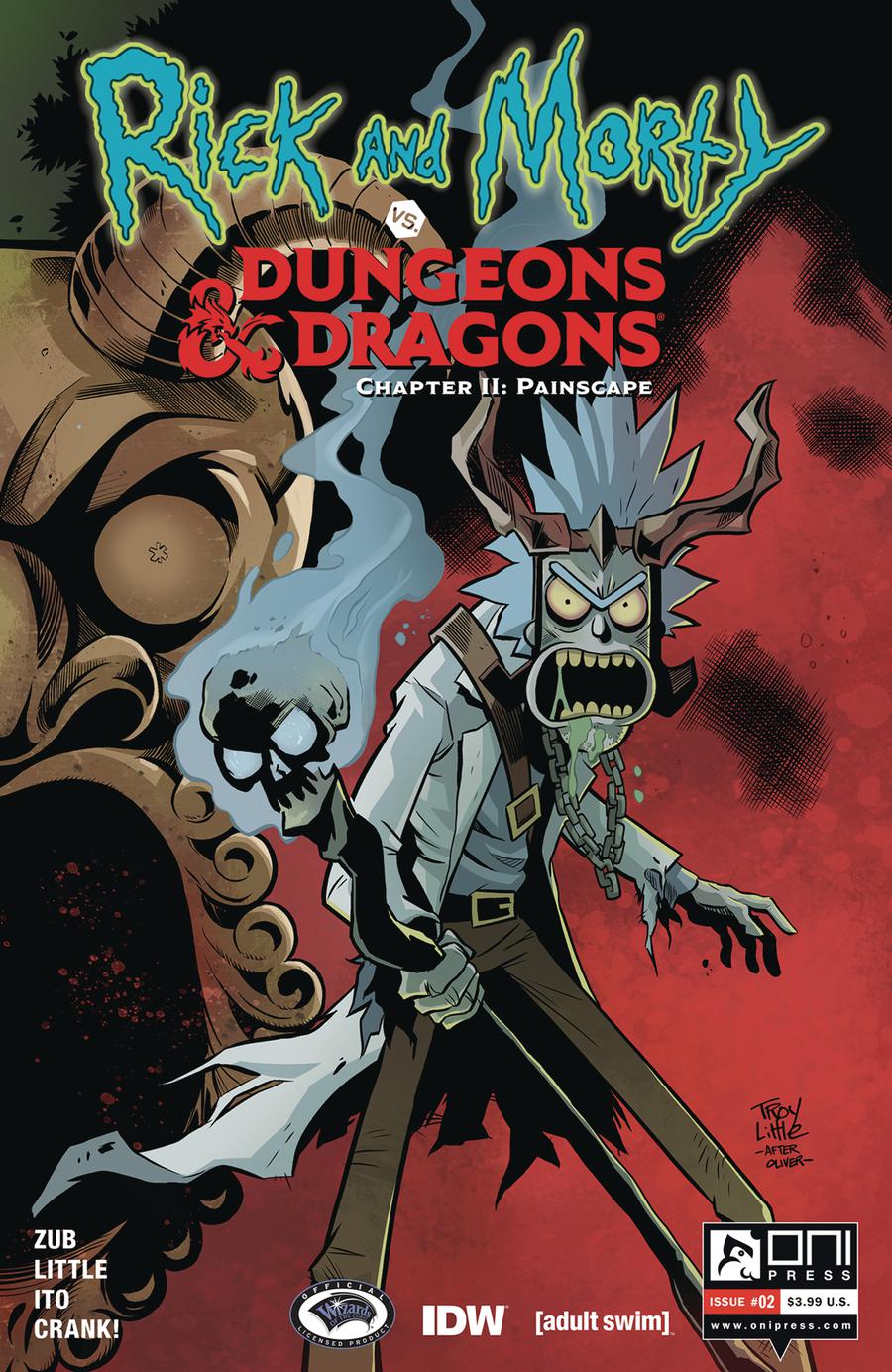 Rick And Morty vs Dungeons & Dragons Chapter II Painscape #2 Cover A Regular Troy Little Cover