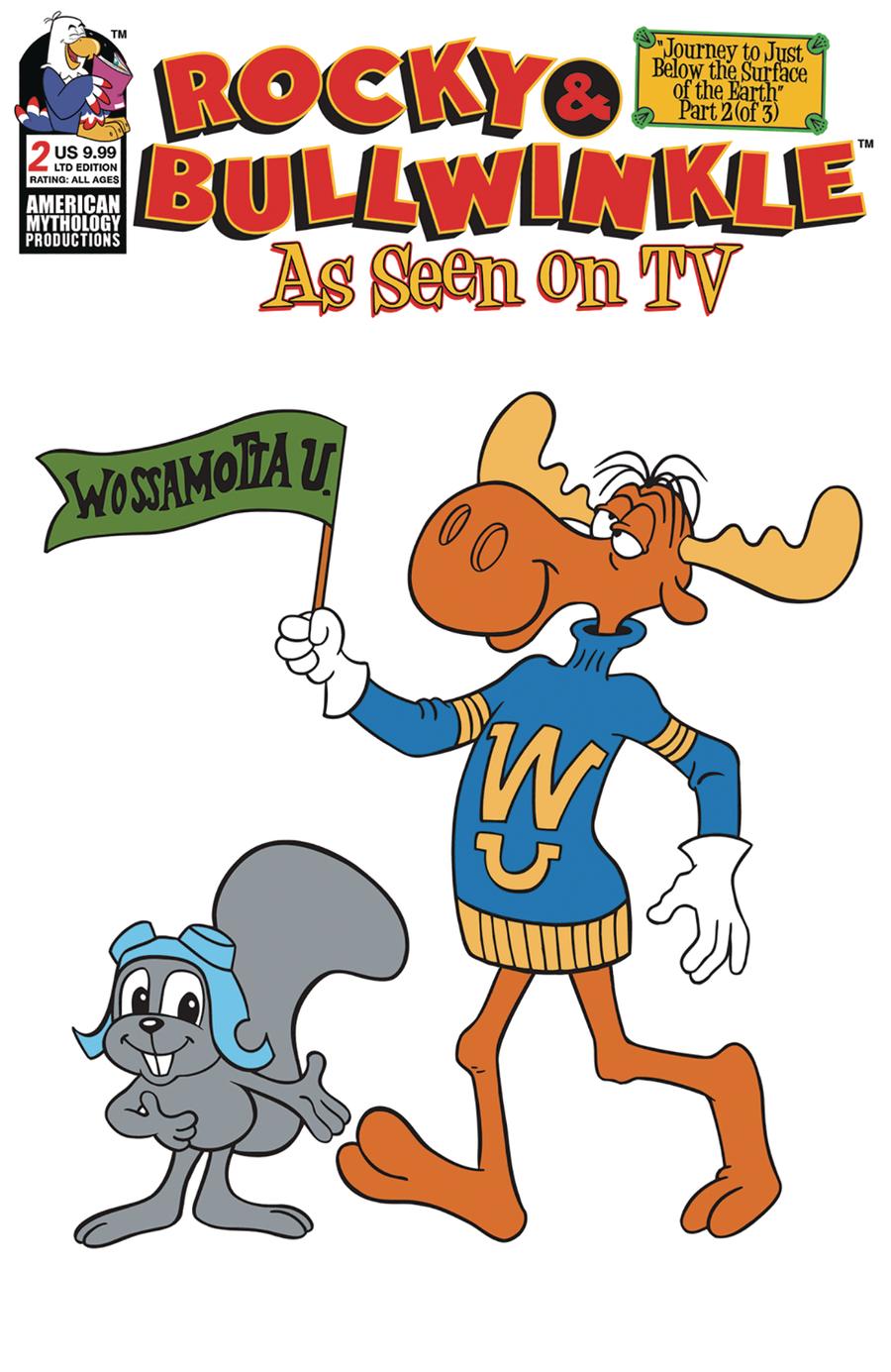 Rocky & Bullwinkle As Seen On TV #2 Cover B Limited Edition Retro Animation Variant Cover