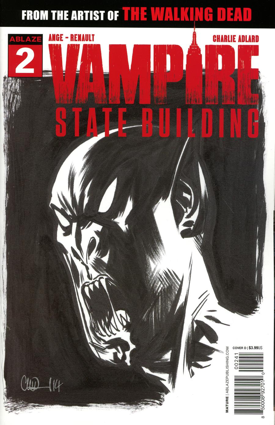 Vampire State Building #2 Cover D Variant Charlie Adlard Sketch Cover