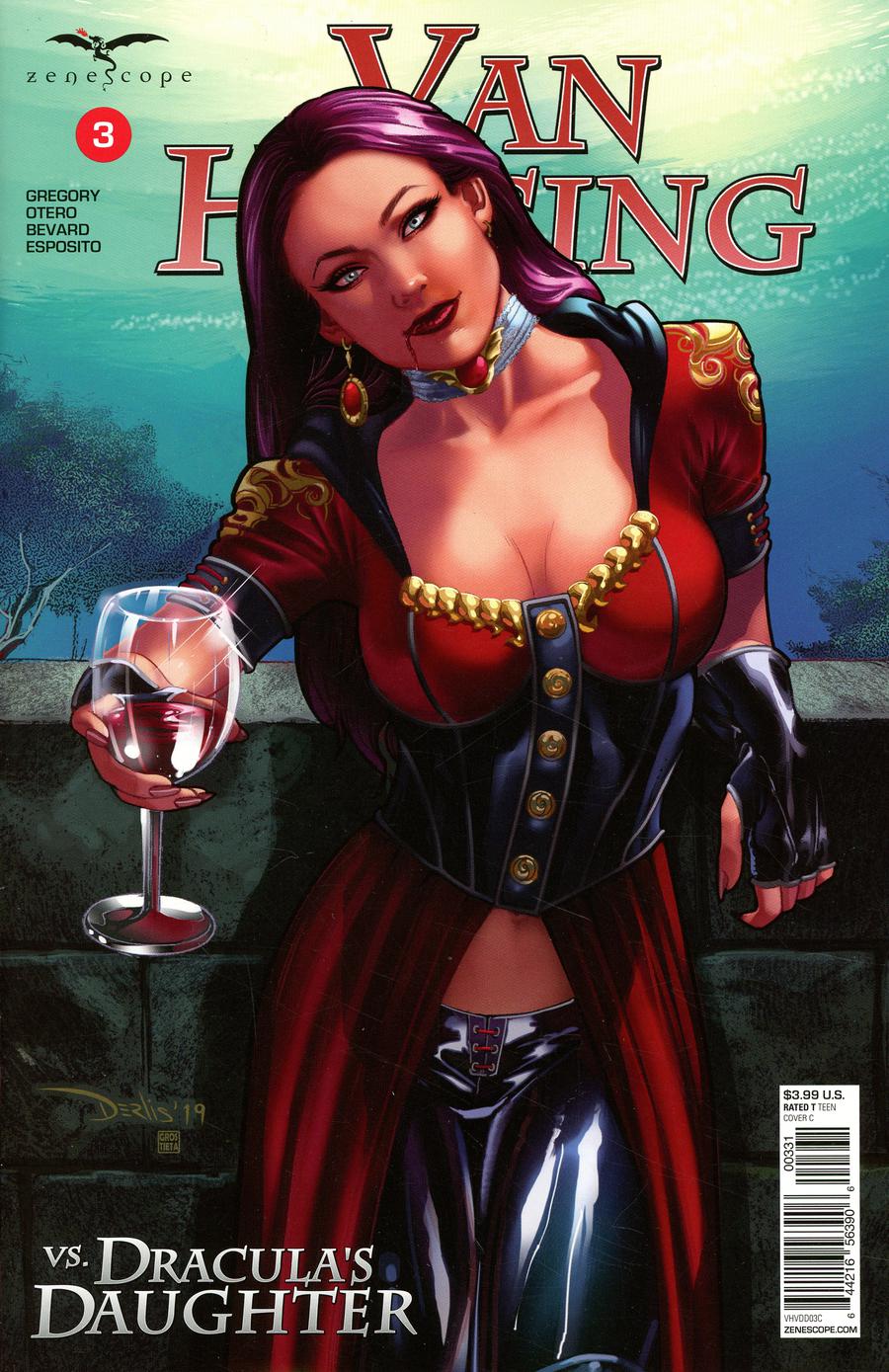 Grimm Fairy Tales Presents Van Helsing vs Draculas Daughter #3 Cover C Derlis Santacruz