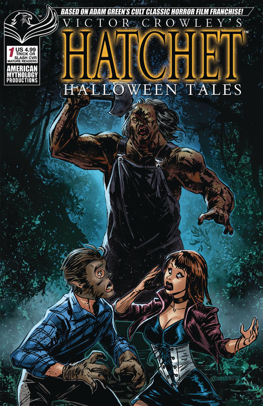 Victor Crowleys Hatchet Halloween Tales #1 Cover D Variant Cyrus Mesarcia Trick Or Slash Cover