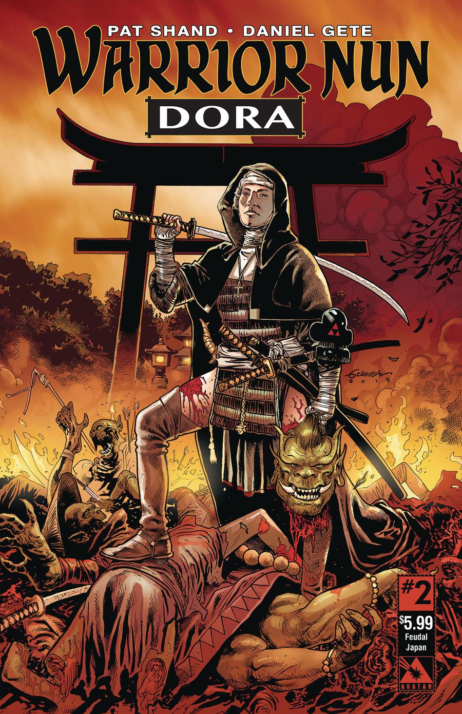 Warrior Nun Dora #2 Cover E Feudal Japan Cover