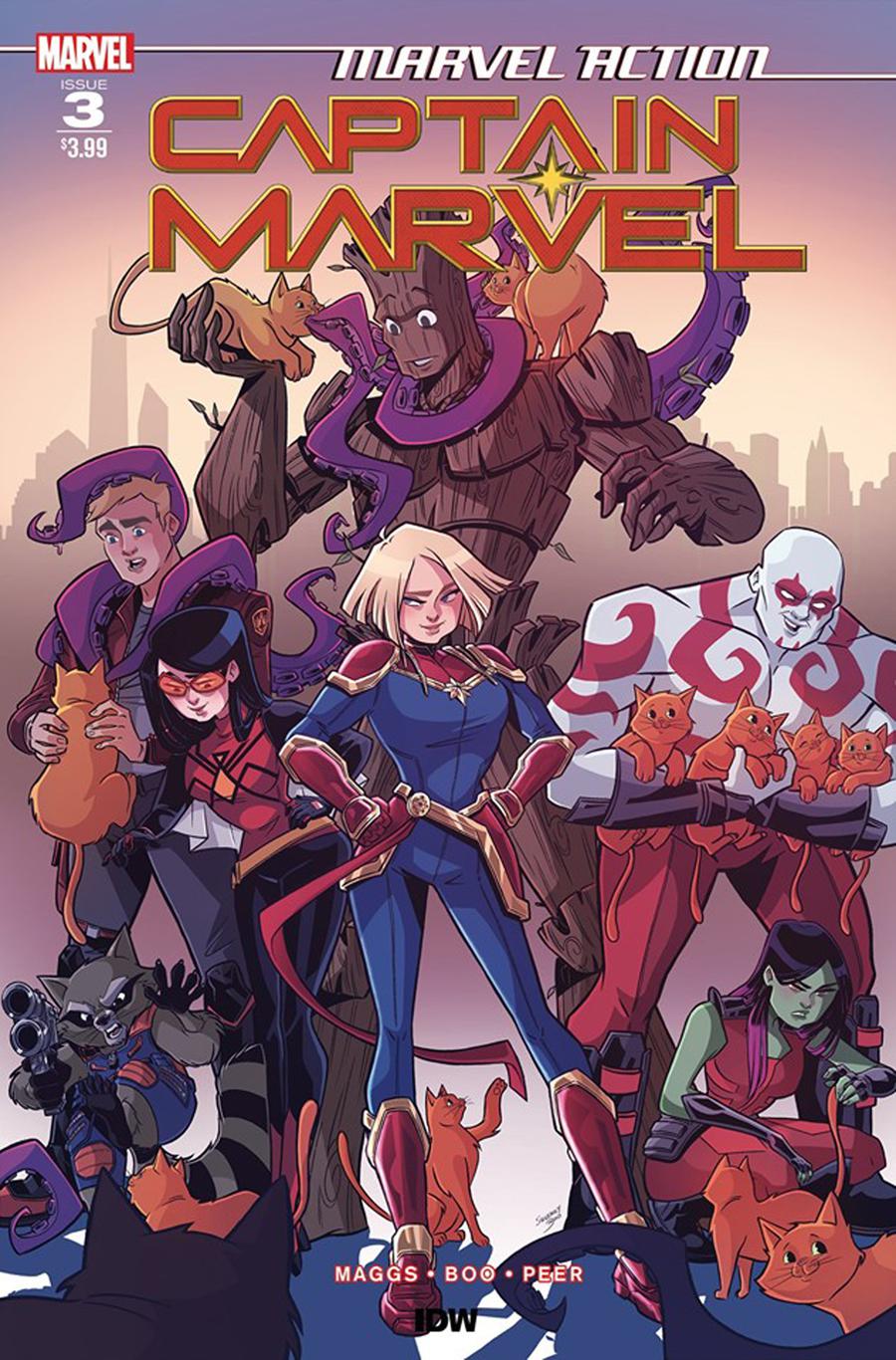 Marvel Action Captain Marvel #3 Cover A Regular Sweeney Boo Cover
