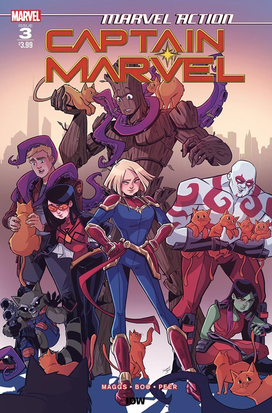 Marvel Action Captain Marvel #3 Cover A Regular Sweeney Boo Cover