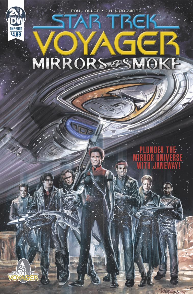 Star Trek Voyager Mirrors And Smoke Cover A Regular JK Woodward Cover