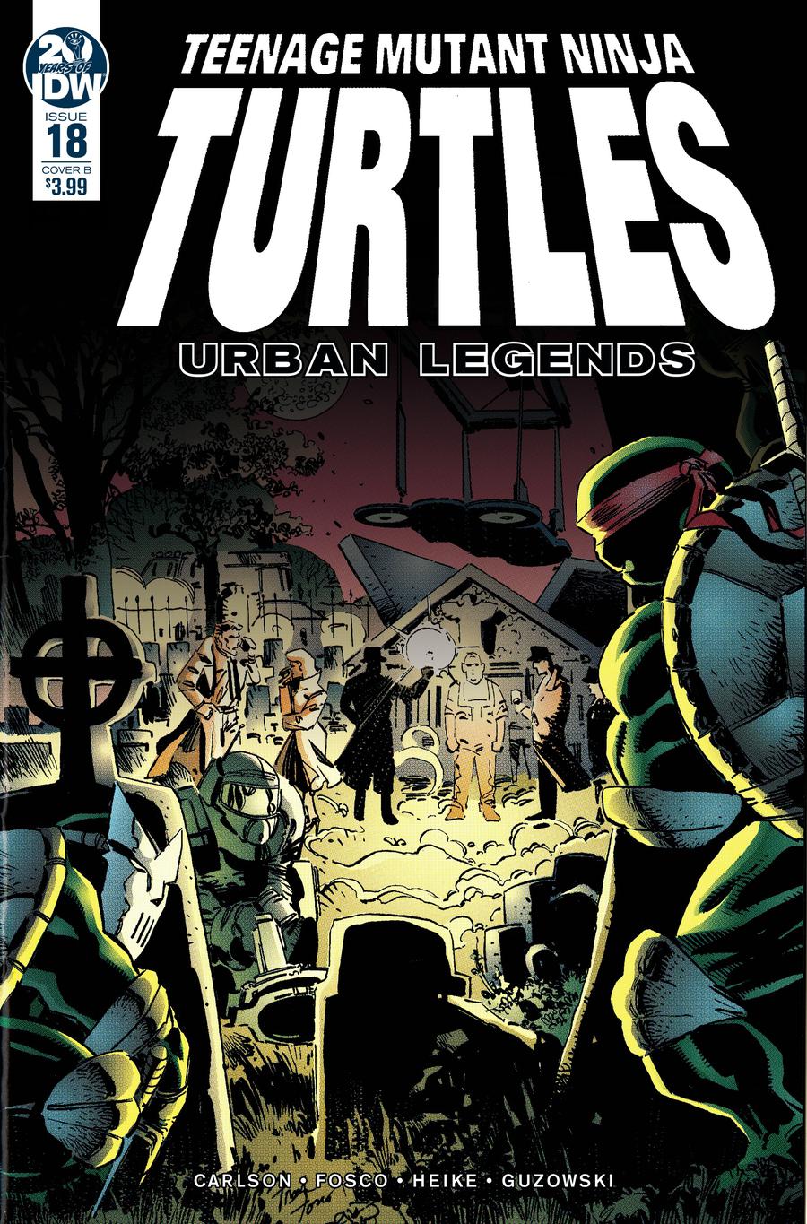 Teenage Mutant Ninja Turtles Urban Legends #18 Cover B Variant Frank Fosco & Erik Larsen Cover