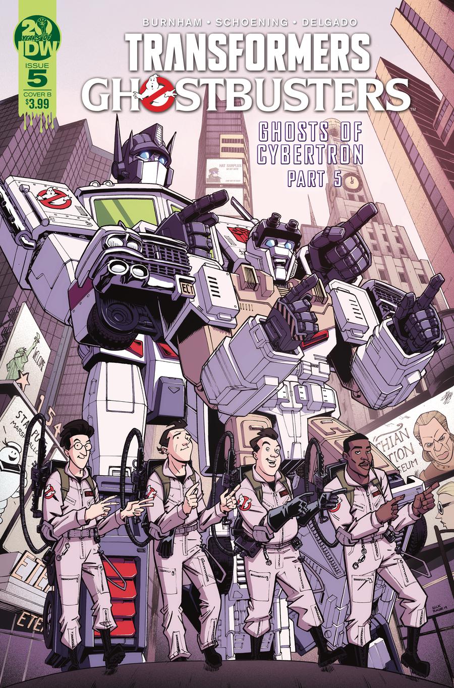 Transformers Ghostbusters #5 Cover B Variant Nick Roche Cover