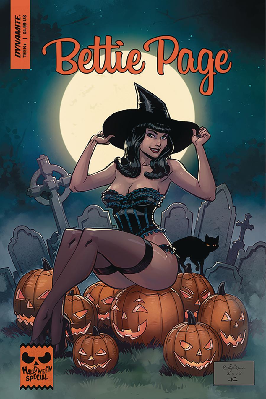 Bettie Page Halloween Special 2019 #1 (One Shot) Cover B Variant Reilly Brown Cover