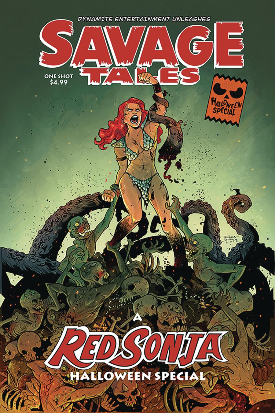 Savage Tales A Red Sonja Halloween Special One Shot Cover A Regular Erica Durso Cover