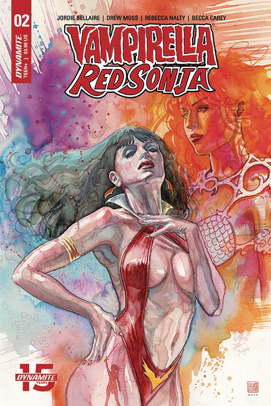 Vampirella Red Sonja #2 Cover B Variant David Mack Cover