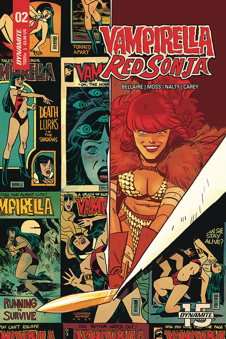 Vampirella Red Sonja #2 Cover D Variant Leonardo Romero & Jordie Bellaire Cover