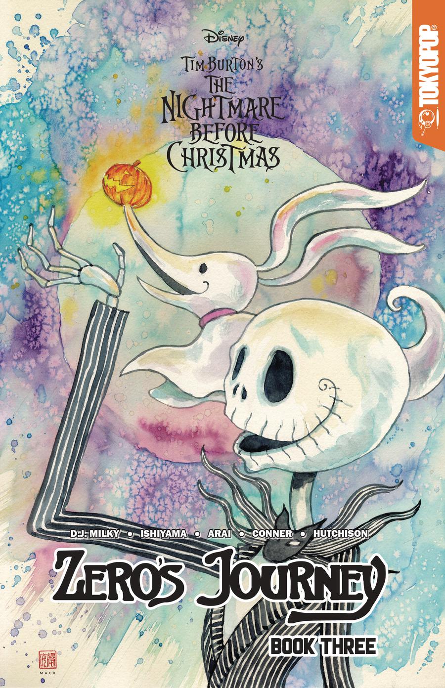 Disney Manga Tim Burtons Nightmare Before Christmas Zeros Journey Vol 3 GN Limited Edition David Mack Variant Cover
