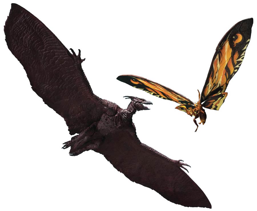 Godzilla S.H.MonsterArts - Mothra (2019) & Rodan (2019) Action Figure Set