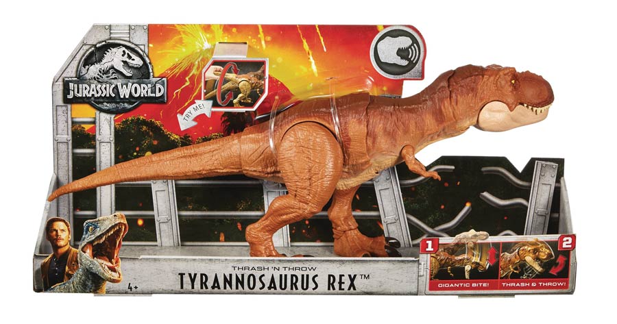 Jurassic World Thrash N Throw T-Rex Figure Case