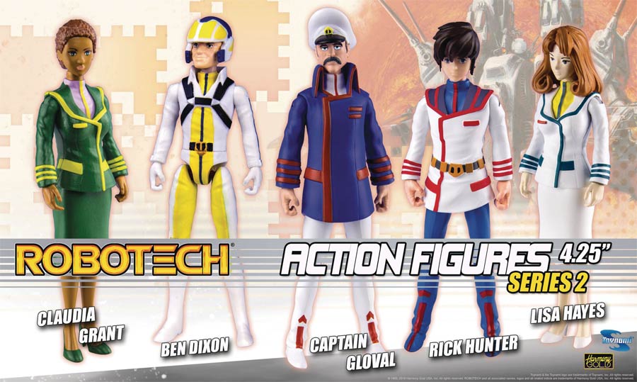 Robotech 4-Inch Poseable Action Figure Series 2 Assortment Case