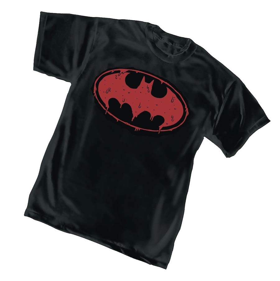 Batman Drip Symbol T-Shirt Large
